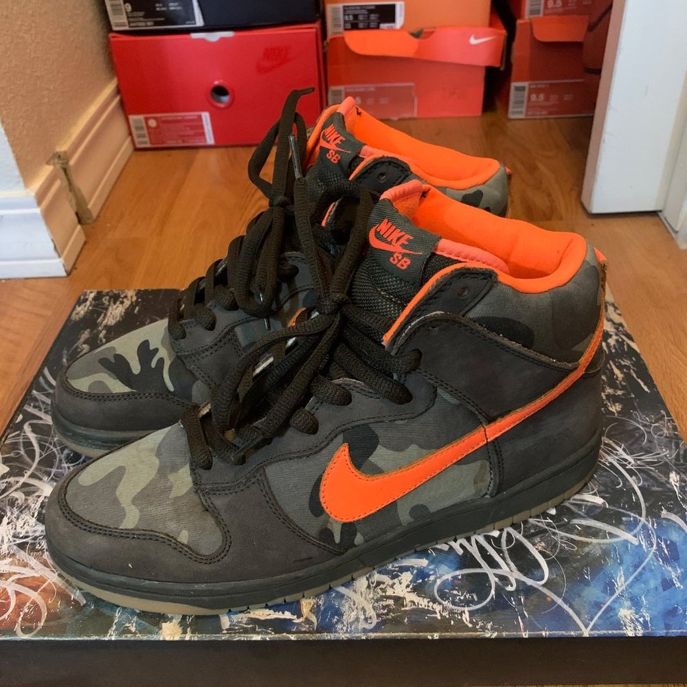NIKE SB DUNK HI CAMO BRIAN ANDERSON - M 10/W 11.5